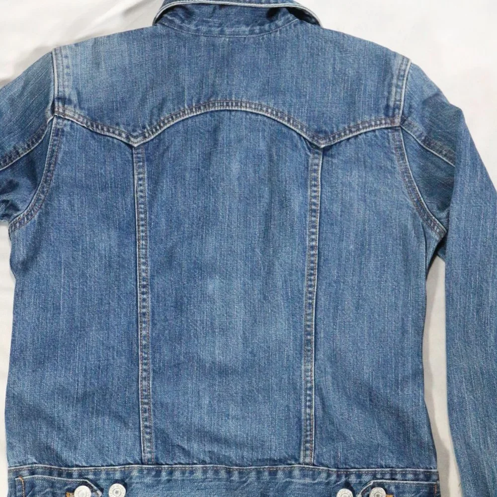 GAP Womens Blue Jean Jacket Sz SMALL US Women - Picture 6 of 14